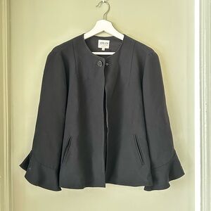 Armani Collezioni Black Women's Cape Jacket size 12